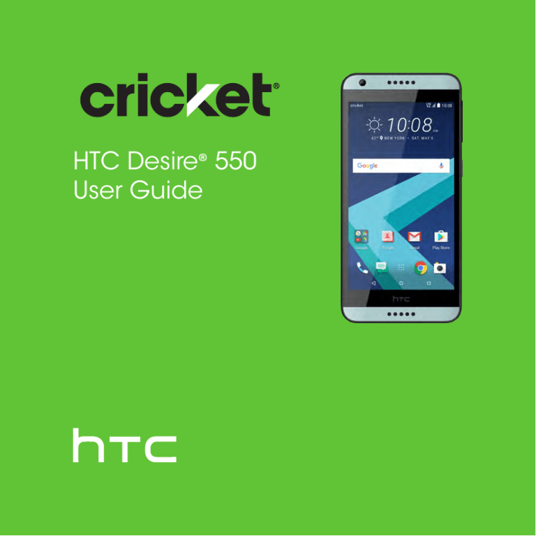 HTC Desire 550, Desire 550 Cricket Wireless User manual HTC Desire 550, Desire 550 Cricket Wireless User manual