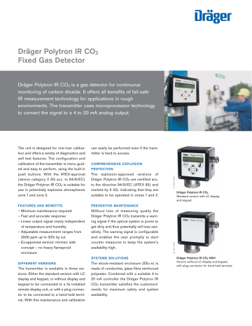 Dräger Polytron IR CO2 Fixed Gas Detector Manualzz