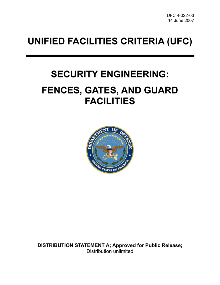 Fences, Gates, and Guard Facilities Fences, Gates, and Guard Facilities