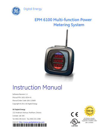 Instruction Manual - GE Grid Solutions Instruction Manual - GE Grid Solutions