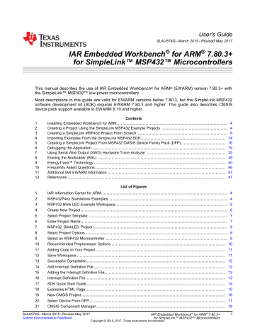 IAR Embedded Workbench IAR Embedded Workbench