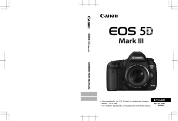 Canon EOS 5D Mark III Instruction manual Canon EOS 5D Mark III Instruction manual