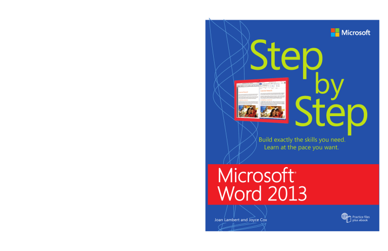 Microsoft Word 2013 Step by Step ebook Microsoft Word 2013 Step by Step ebook