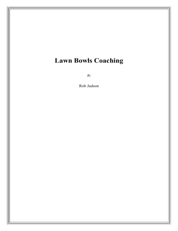 Lawn Bowls Coaching - Vale of Leven Bowling Club Lawn Bowls Coaching - Vale of Leven Bowling Club