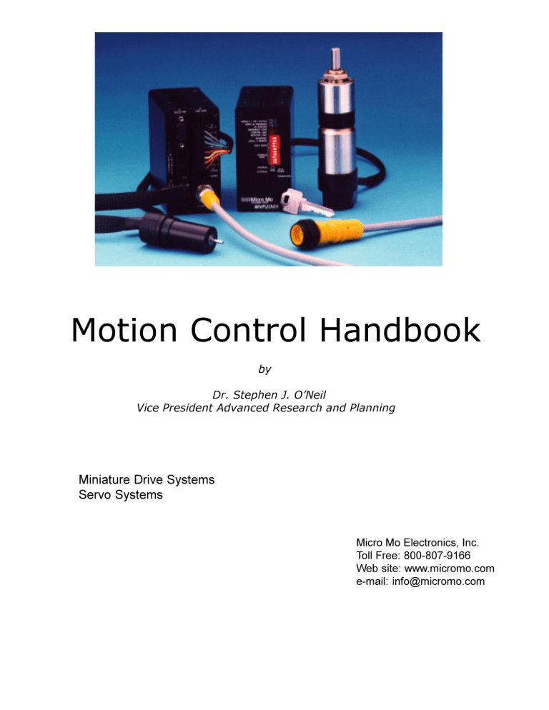 Motion Control Handbook Motion Control Handbook