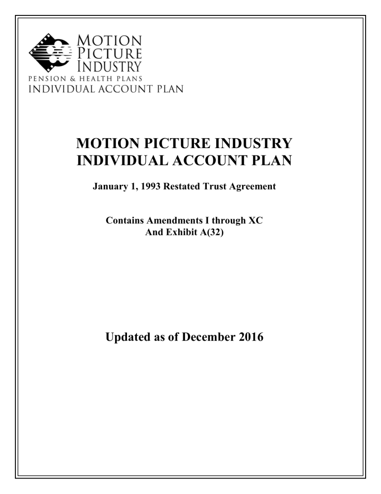 motion picture industry individual account plan motion picture industry individual account plan
