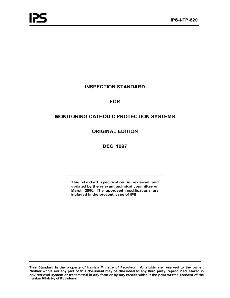 IPS-I-TP-820 IPS-I-TP-820