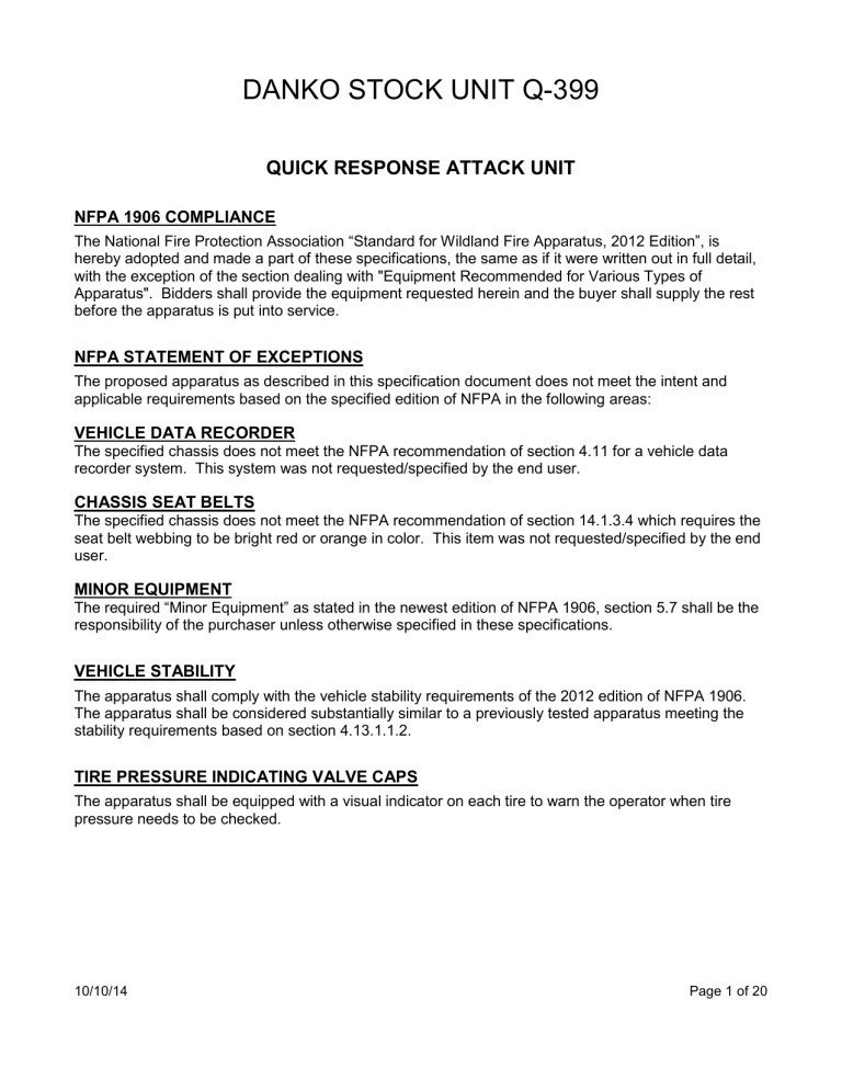 danko stock unit q-399 - Danko Emergency Equipment Co. danko stock unit q-399 - Danko Emergency Equipment Co.