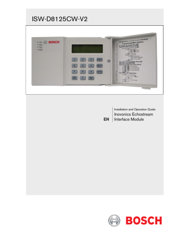 ISW-D8125CW-V2 - Bosch Security Systems ISW-D8125CW-V2 - Bosch Security Systems
