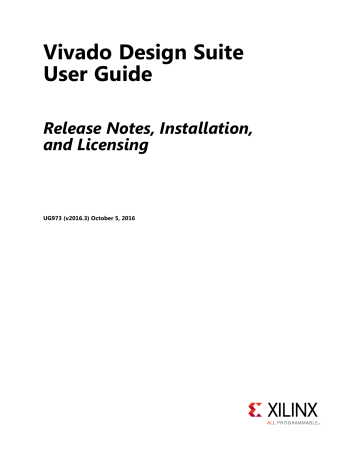 Vivado Design Suite User Guide: Release Notes, Installation, and | Manualzz Vivado Design Suite User Guide: Release Notes, Installation, and | Manualzz
