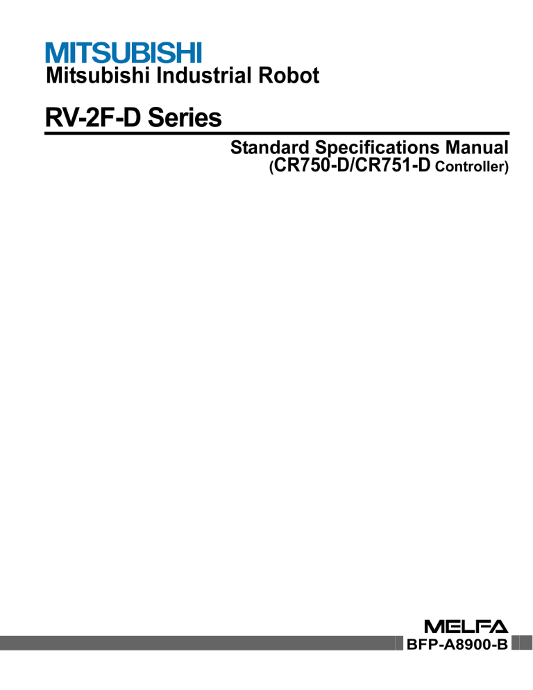 RV-2F-D Series Standard Specifications Manual RV-2F-D Series Standard Specifications Manual