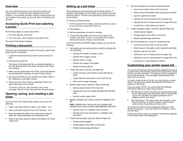 Xerox 4635 Laser Printing System DocuPrint User guide | Manualzz