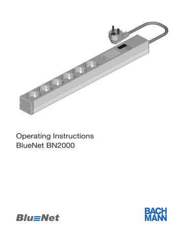 Bachmann BlueNet BN2000 manual | Manualzz Bachmann BlueNet BN2000 manual | Manualzz