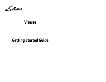 Xerox Elixir Vitesse Getting Started Guide | Manualzz