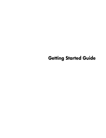 Getting Started Guide Getting Started Guide