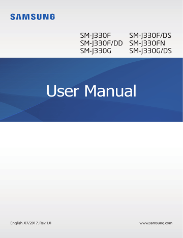 Samsung SM-J330G/DS, SM-J330F/DS, Galaxy J3 2017, SM-J330FN, SM-J330F, SM-J330G User manual Samsung SM-J330G/DS, SM-J330F/DS, Galaxy J3 2017, SM-J330FN, SM-J330F, SM-J330G User manual