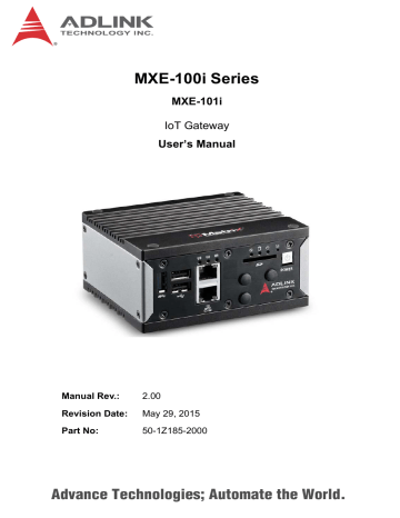 Adlink MXE 100i Series Intel Quark Processor Based IoT Gateway Owner