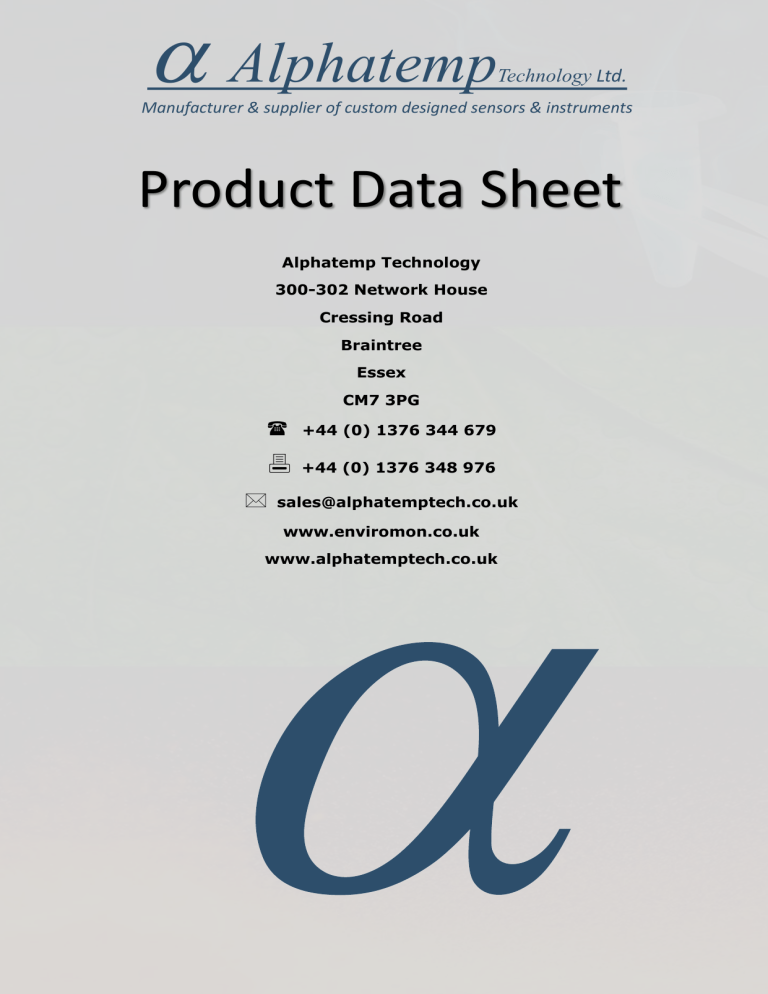 Product Data Sheet Product Data Sheet
