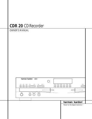 CDR 20 CDRecorder CDR 20 CDRecorder