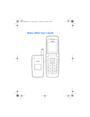 Nokia 2855 User`s Guide Nokia 2855 User`s Guide