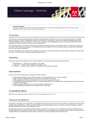 Hardware Sizing Guide Manualzz