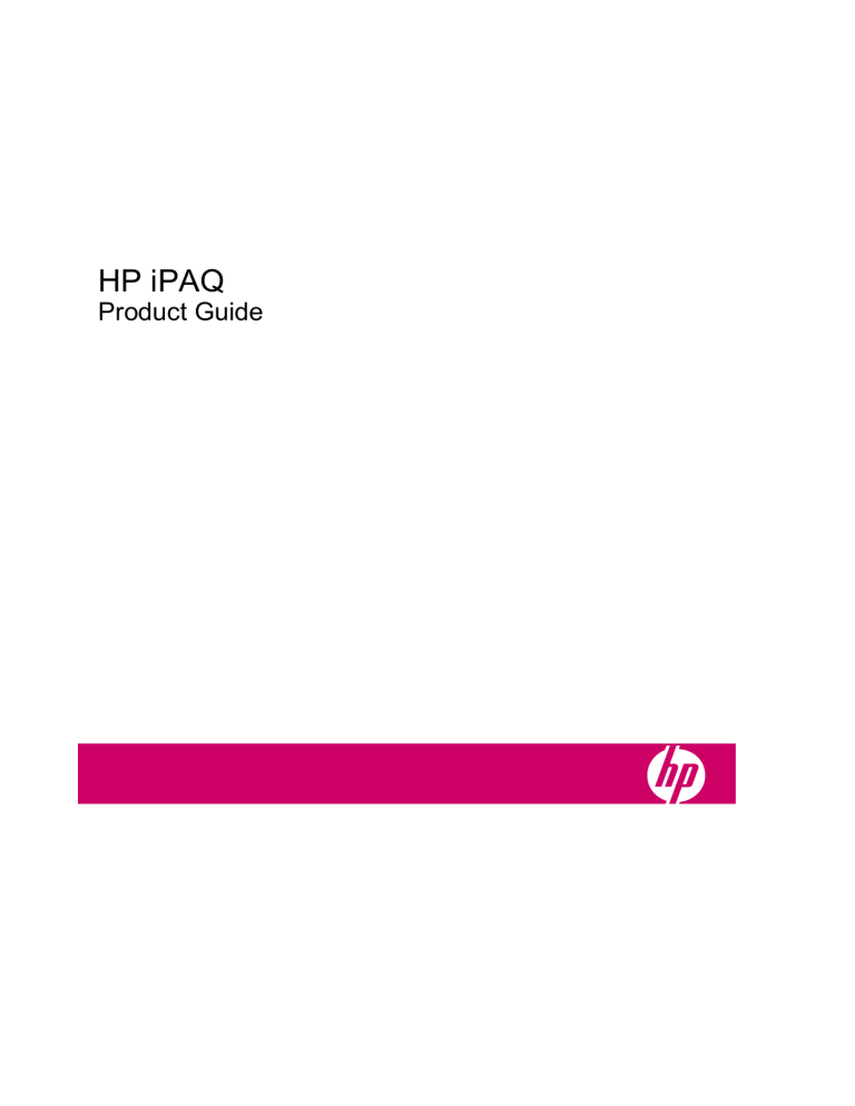 HP iPAQ - FCC ID HP iPAQ - FCC ID