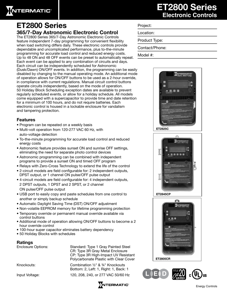 ET2800 Series ET2800 Series