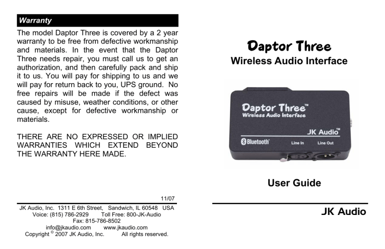 Daptor Three Daptor Three