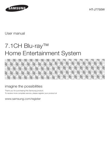 Samsung HT-J7750W User manual | Manualzz Samsung HT-J7750W User manual | Manualzz