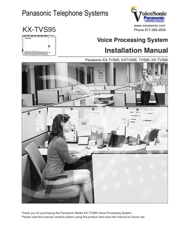 Panasonic KX-TVS95 Voice Processing System Panasonic KX-TVS95 Voice Processing System