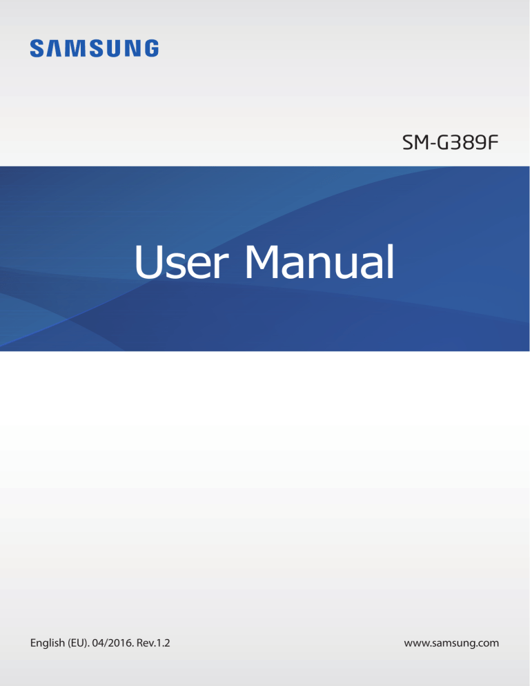 Samsung SM-G389F User manual Samsung SM-G389F User manual