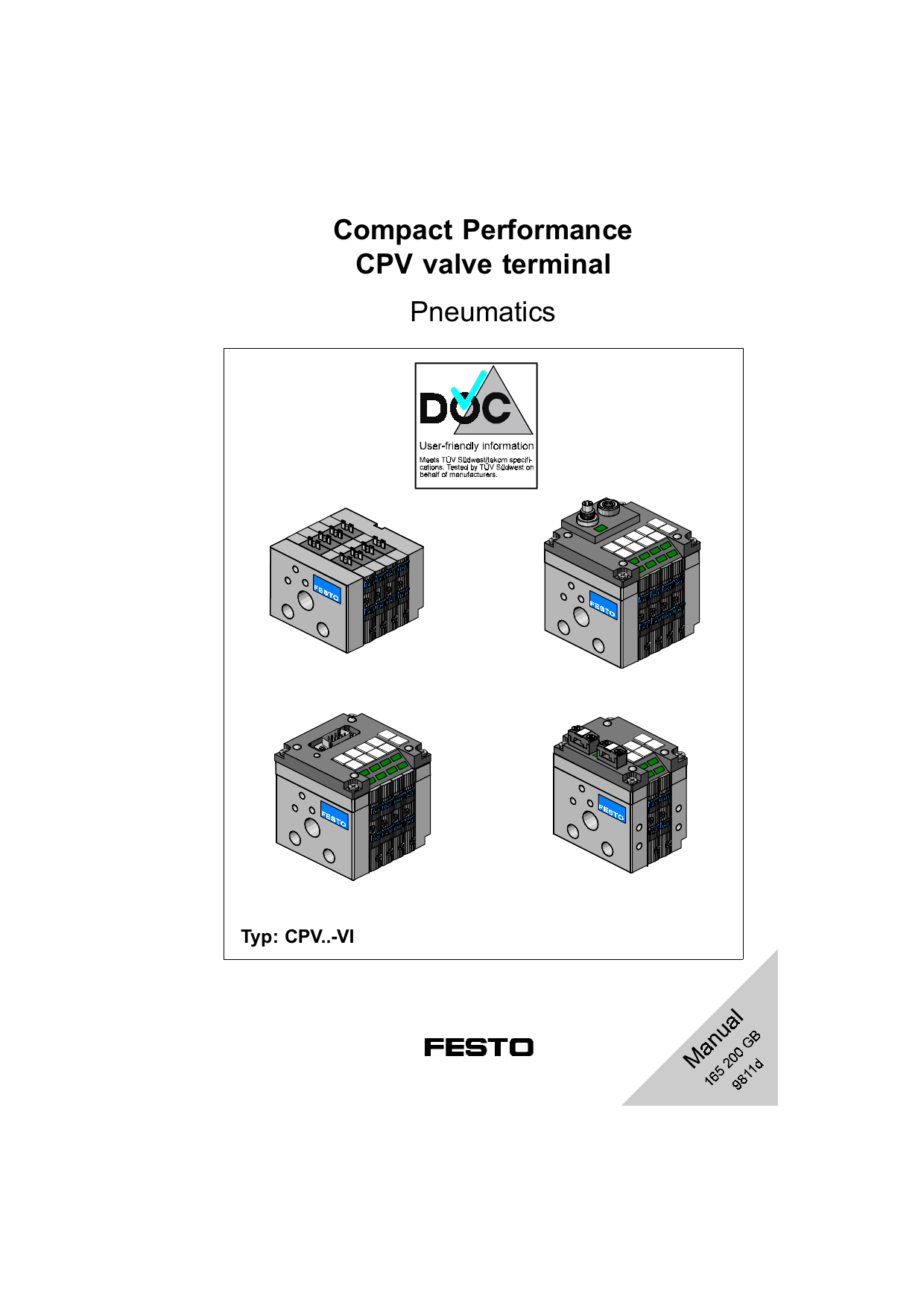 Compact Performance CPV Valve Terminal Pneumatics Manualzz