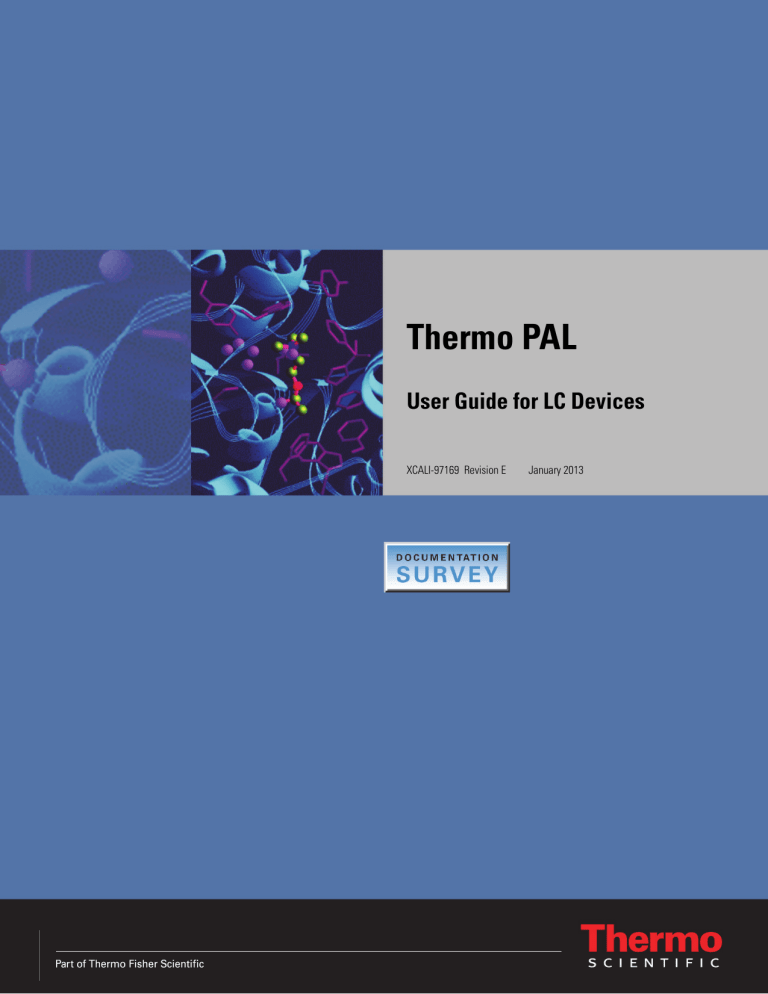 Thermo PAL User Guide Version E Thermo PAL User Guide Version E