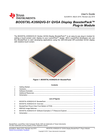 BOOSTXL-K350QVG-S1 QVGA Display BOOSTXL-K350QVG-S1 QVGA Display