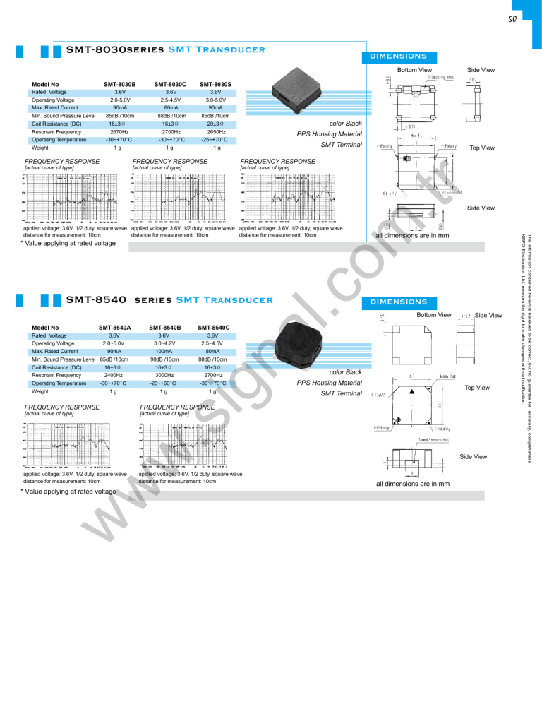 SMT-8030series SMT Transducer SMT SMT-8030series SMT Transducer SMT