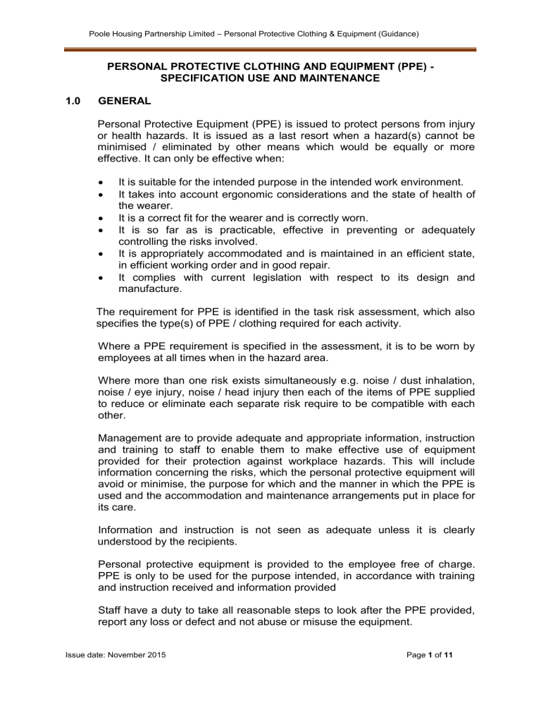 Poole Housing Partnership Limited – Poole Housing Partnership Limited –