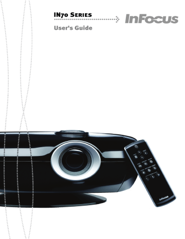 InFocus IN70 SERIES Projector User manual | Manualzz InFocus IN70 SERIES Projector User manual | Manualzz