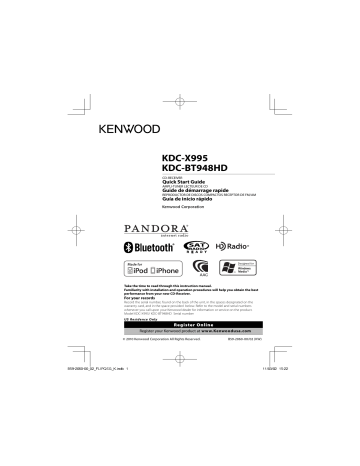 KDC-X995 KDC-BT948HD KDC-X995 KDC-BT948HD