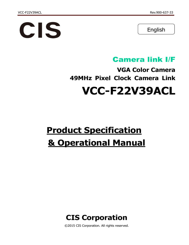 VCC-F22V39ACL VCC-F22V39ACL