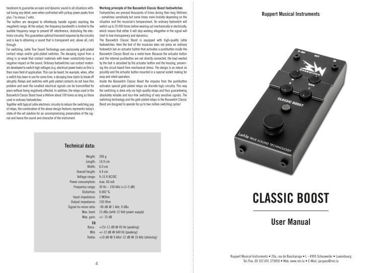 classic boost - Ruppert Musical Instruments classic boost - Ruppert Musical Instruments