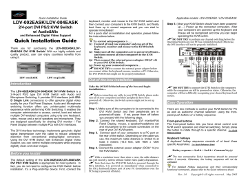Linkskey LDV-002EASK Quick Installation Manual | Manualzz Linkskey LDV-002EASK Quick Installation Manual | Manualzz