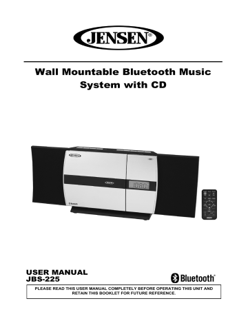 Wall Mountable Bluetooth Music System with CD Wall Mountable Bluetooth Music System with CD