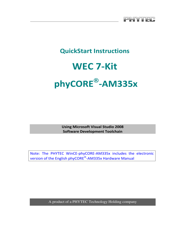 WEC 7-Kit WEC 7-Kit