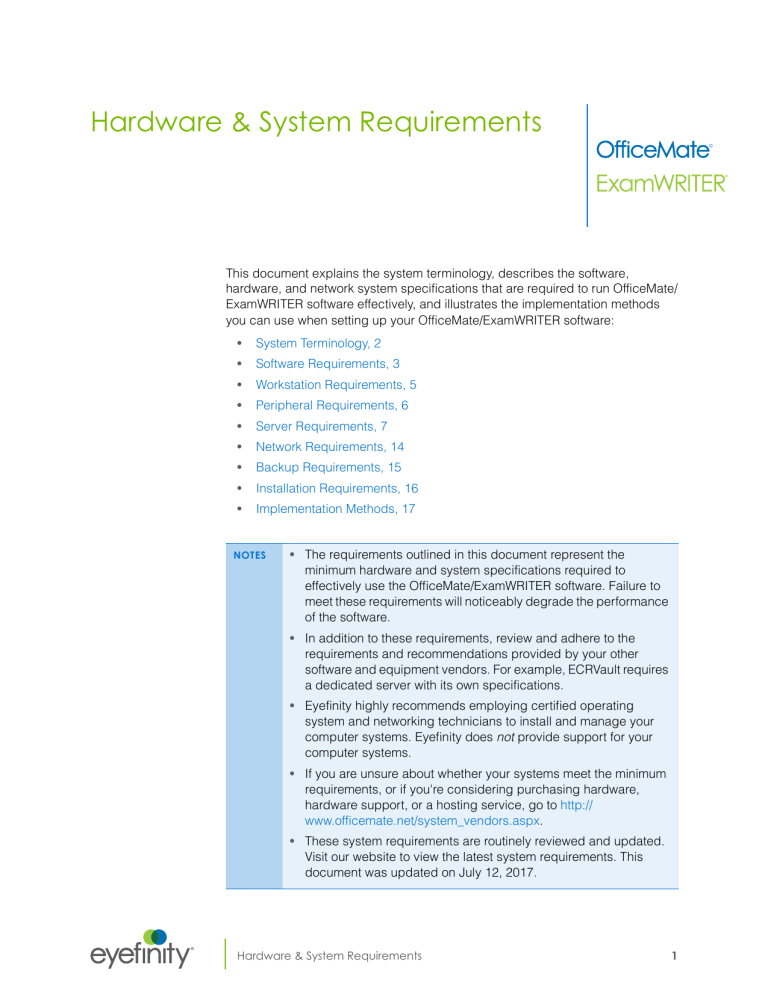 System Specifications.fm System Specifications.fm