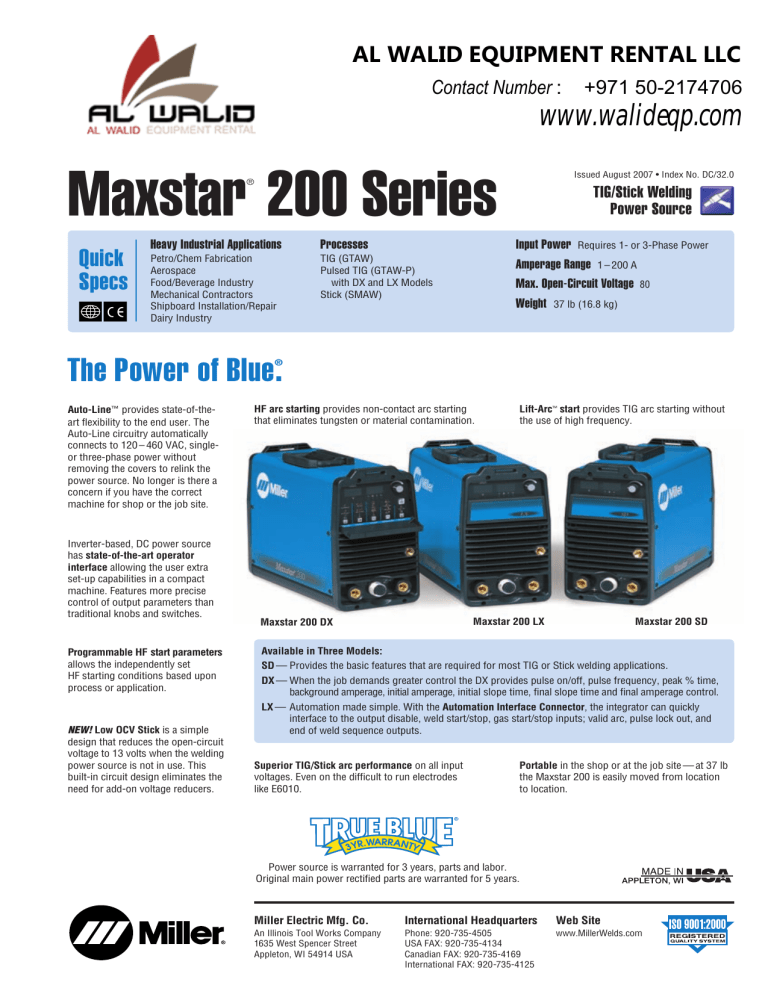 A DC32-0 Maxstar 200 Series.qxd:A DC32 A DC32-0 Maxstar 200 Series.qxd:A DC32