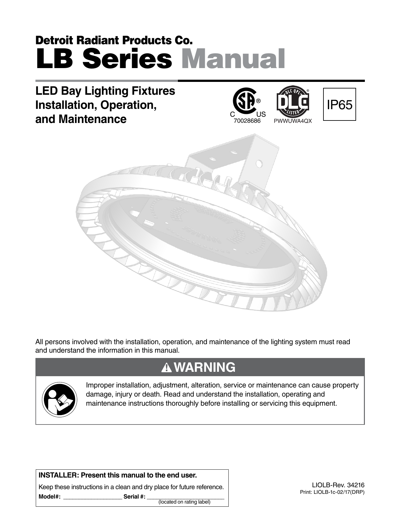 LB Series Manual Detroit Radiant Manualzz