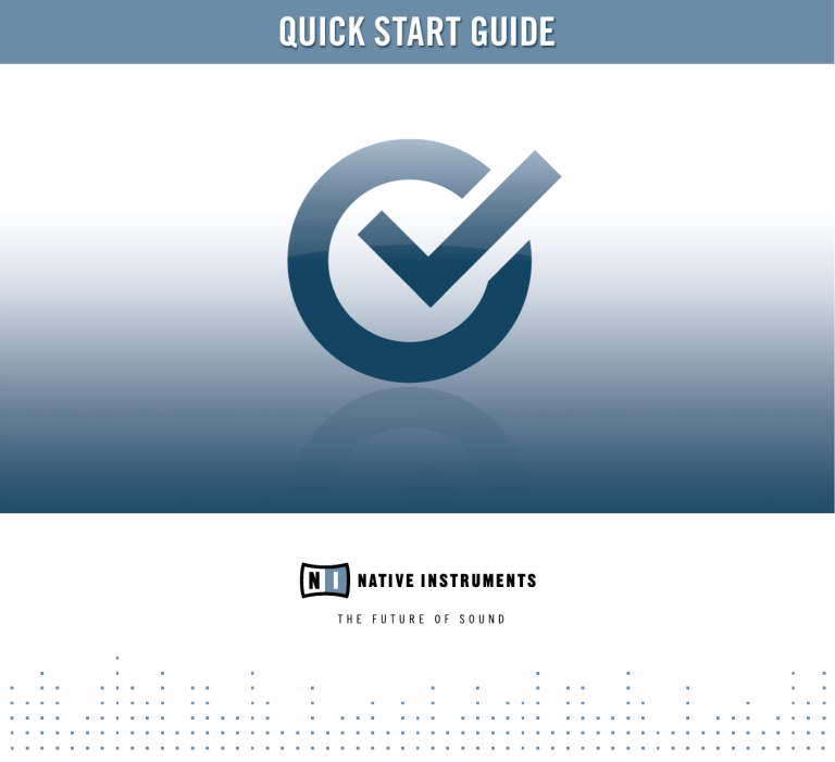 quick start guide quick start guide