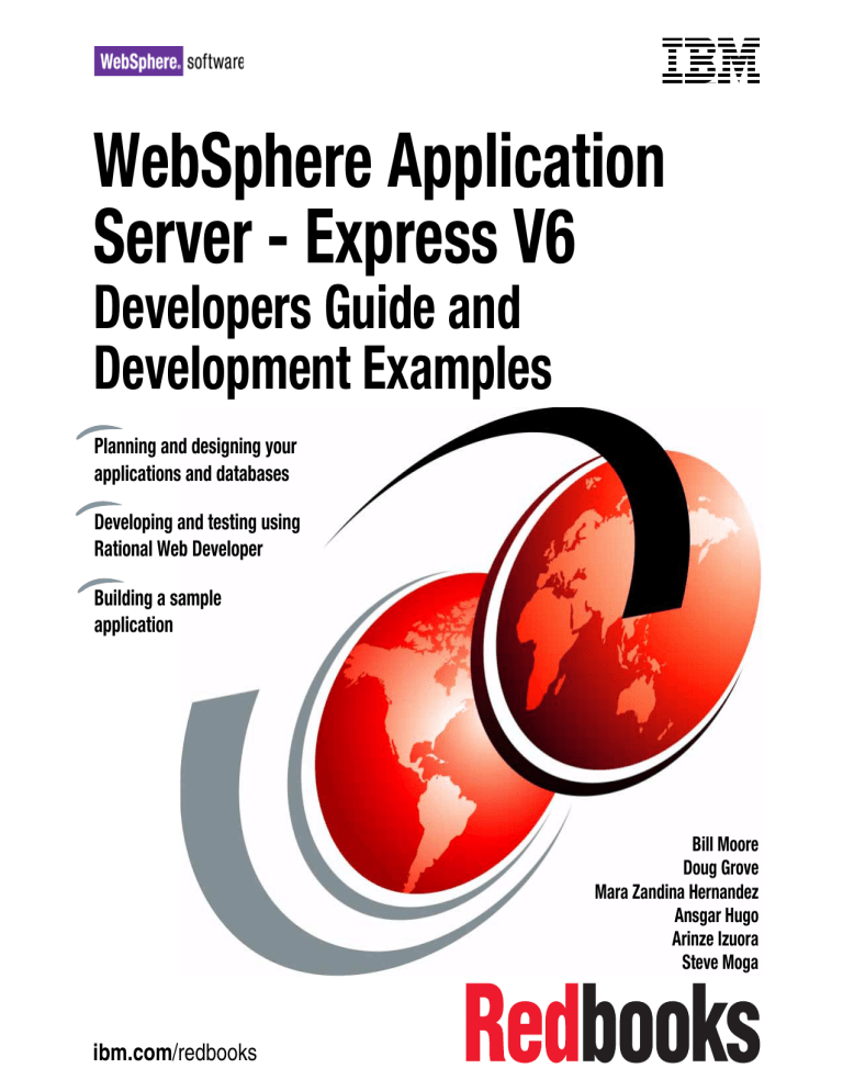 WebSphere Application Server - Express V6 WebSphere Application Server - Express V6