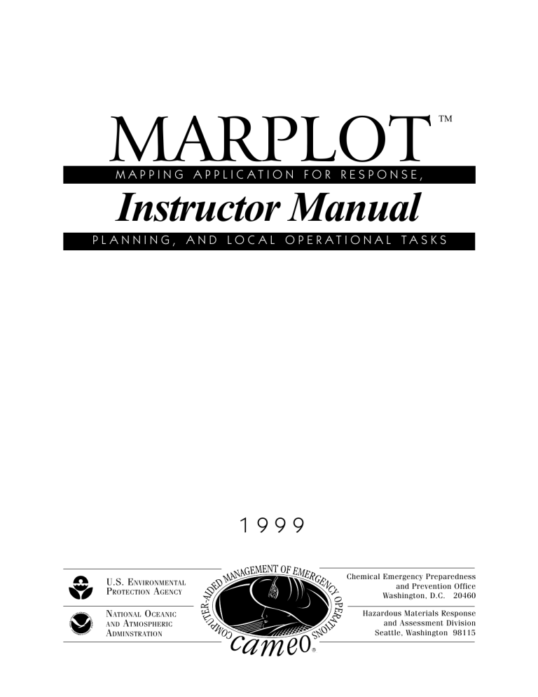 MARPLOT Instructor Manual MARPLOT Instructor Manual