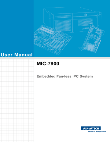 Advantech MIC-7900 Intel Xeon Processor Broadwell-DE SoC Compact Fanless System User manual | Manualzz Advantech MIC-7900 Intel Xeon Processor Broadwell-DE SoC Compact Fanless System User manual | Manualzz